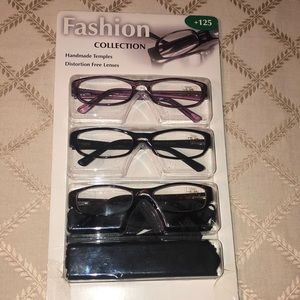 Fashion COLLECTION  Reading Glasses +125 set of 3